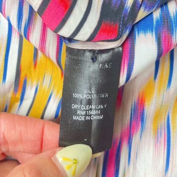 Le Superbe Button Down Blouse Ex Boyfriend Shirt Goa Goa Print – Size 0 / Small - Picture 11 of 14